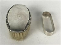 Sterling Silver Brush and Gorham Napkin Ring