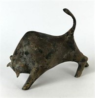 Metal Bull Figurine