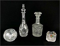 Crystal and Glass Decanters and Bowls