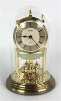 Seiko Anniversary Clock with Glass Dome