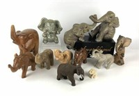 Assortment Elephant Figurines