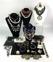 Selection of Costume Jewelry and Glasses