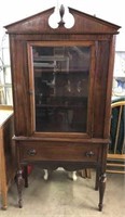 Federal Style One Drawer China Cabinet