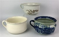 Chamber Pots- Lot of 3- 1 is by Lamberton