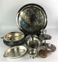 Silverplate and Pewter Serving Pieces & More