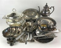 Silverplate & Silver Tone Serving Pieces