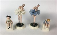 Lenox Vintagge Ballerina and Girl Figurines
