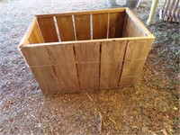 Large Wooden Fruit crate-no lid