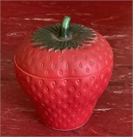 Vintage strawberry sugar dish