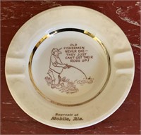 Vintage ashtray - fishing