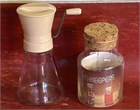 Nut grinder/corked jar