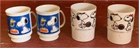 Vintage 1958/65 snoopy drinking cups