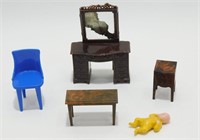 Renwal and Plastico Dollhouse Furniture