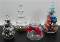* Glass Christmas Trees - One with Vintage