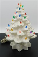 * Ceramic Christmas Tree - White, Vintage