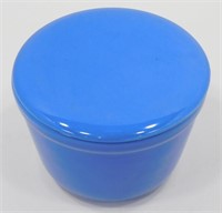 Vintage Blue Covered Grease Jar