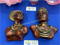 1950'S/60'S ACHATIT AFRICAN TRIBAL BUSTS
