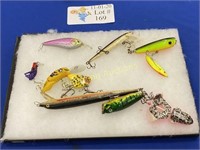 TEN COLLECTIBLE FISHING LURES