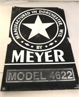 *Vintage MEYER Metal Sign Dorchester WI