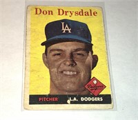 1958 Don Drysdale Topps Baseball Card #25