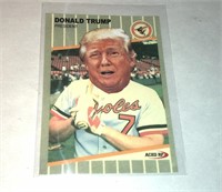 Donald Trump Baseball Card in Case