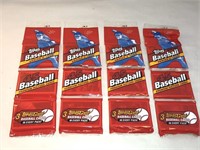 1993 Topps Baseball Card Rack Pack LOT of 4