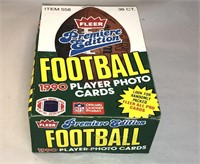 1990 Fleer Football Cards Box of 36 Sealed Packs