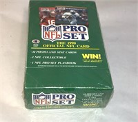 1990 Pro Set Football Cards Box of 36 Sealed Packs