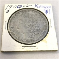 1900-O Morgan Silver Dollar in Case