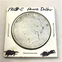 1923-S Peace Silver Dollar in Case