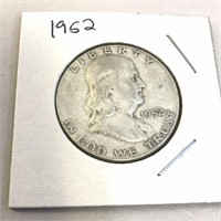 1952 SILVER Franklin Half Dollar in Case