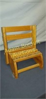 Vintage Oak collapsible children's step stool