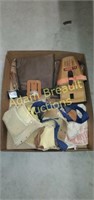 Assorted leather and Gore-Tex tool belts and