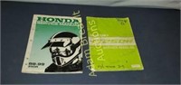 2 vintage motorcycle service manuals - 88-99