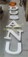 Assorted plastic lettering