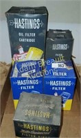 Vintage Hastings oil filters and piston rings