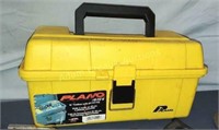 Plano 16-inch tool box with assorted tools -