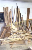 Large assortment of trim and scrap wood