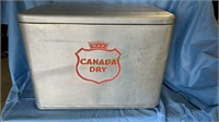 Vintage Canada Dry soda aluminum drink cooler,