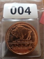 1 OUNCE .999 FINE COPPER