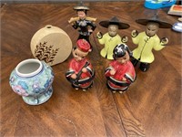 Asian inspired figurines and vases