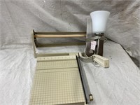 Paper cutter, Wrapping Paper roller, Wall lamp
