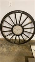 Wagon wheel clock