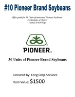 Pioneer Brand Soybeans-30 units
