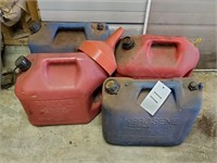 (4) 5-Gal. Plastic Gas Cans