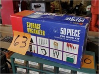 50-Pc. Peg Hook Storage Organizer