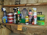 Lot of Automotive Wax & Car Cleaning Supplies