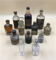 Antique Artist's Bottles - Frascos Antigos