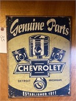 Vintage Chevrolet decorative sign