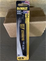 DeWalt 6” blade, 5 pack, 10tpi bi-metal
